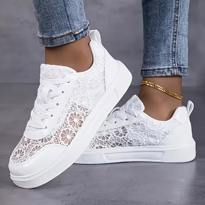 Seraphina | Gloss Lace Sneakers