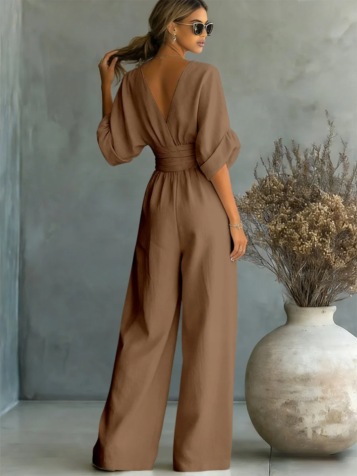 Elira | Essential V-Neck Jumpsuit