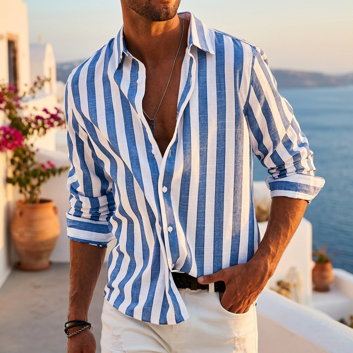 Michael | Riviera Stripe Shirt