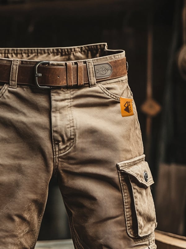 Louis | Retro cargo shorts with multiple pockets