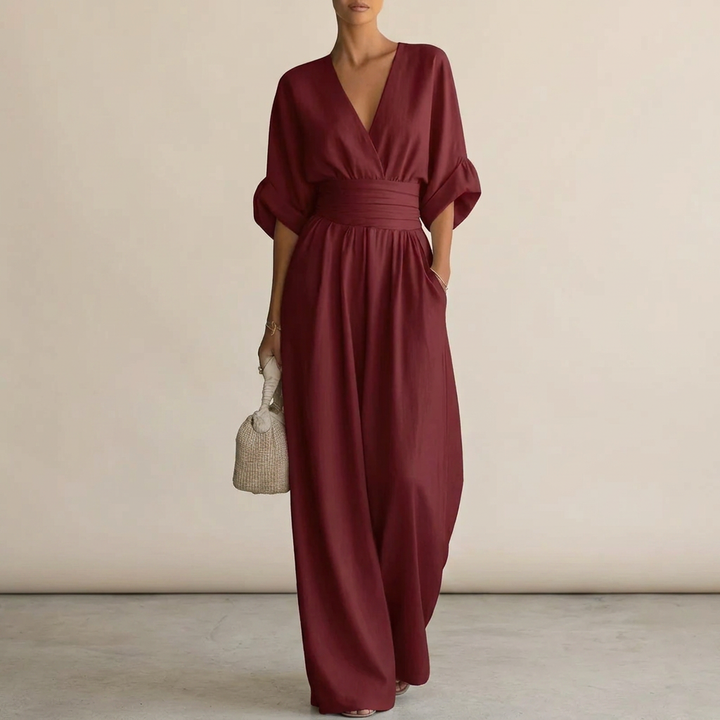 Elira | Essential V-Neck Jumpsuit