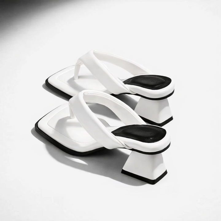 Noemi Square Mule Heels