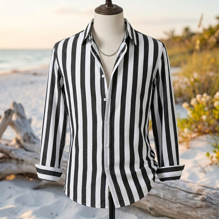 Michael | Riviera Stripe Shirt