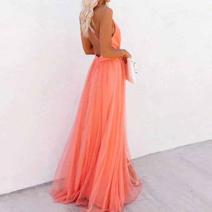 Coral Light Maxi Dress