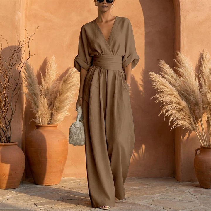 Elira | Essential V-Neck Jumpsuit