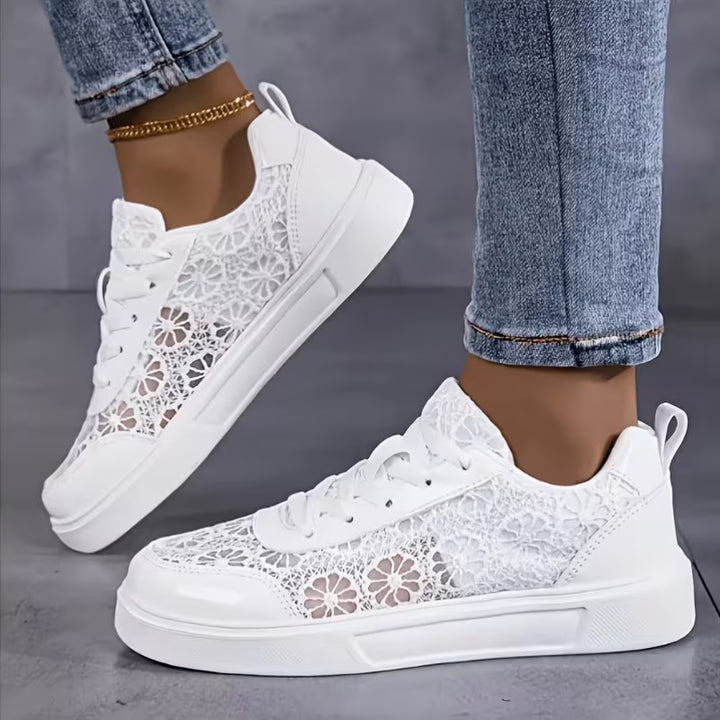 Seraphina | Gloss Lace Sneakers