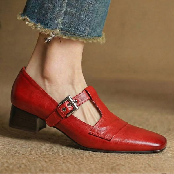Veyra Genuine Leather Heels