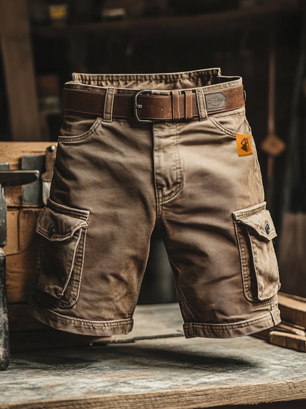 Louis | Retro cargo shorts with multiple pockets