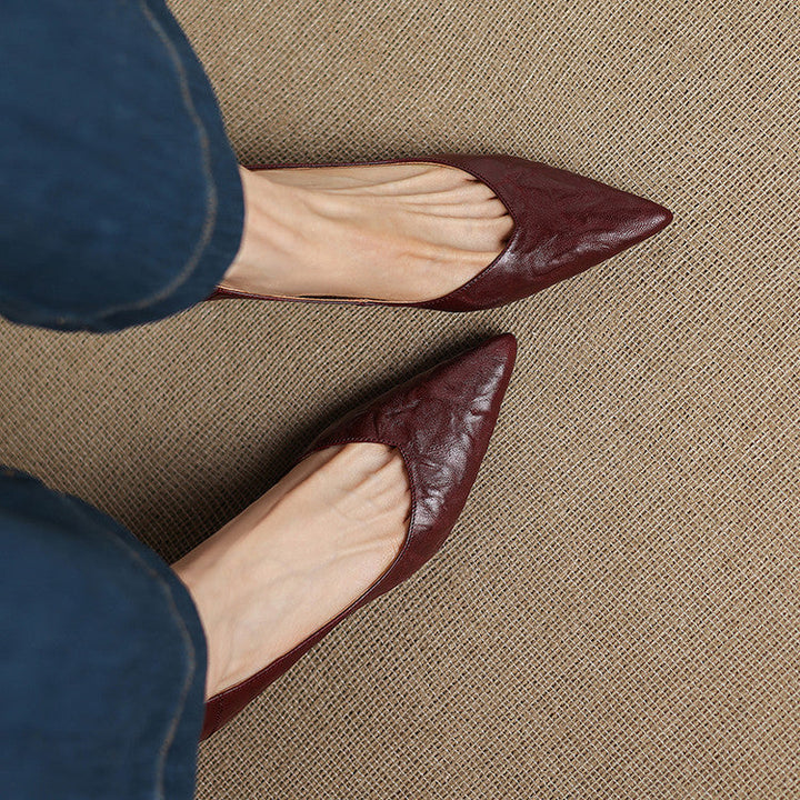 Riva Sculpted Leather Pumps