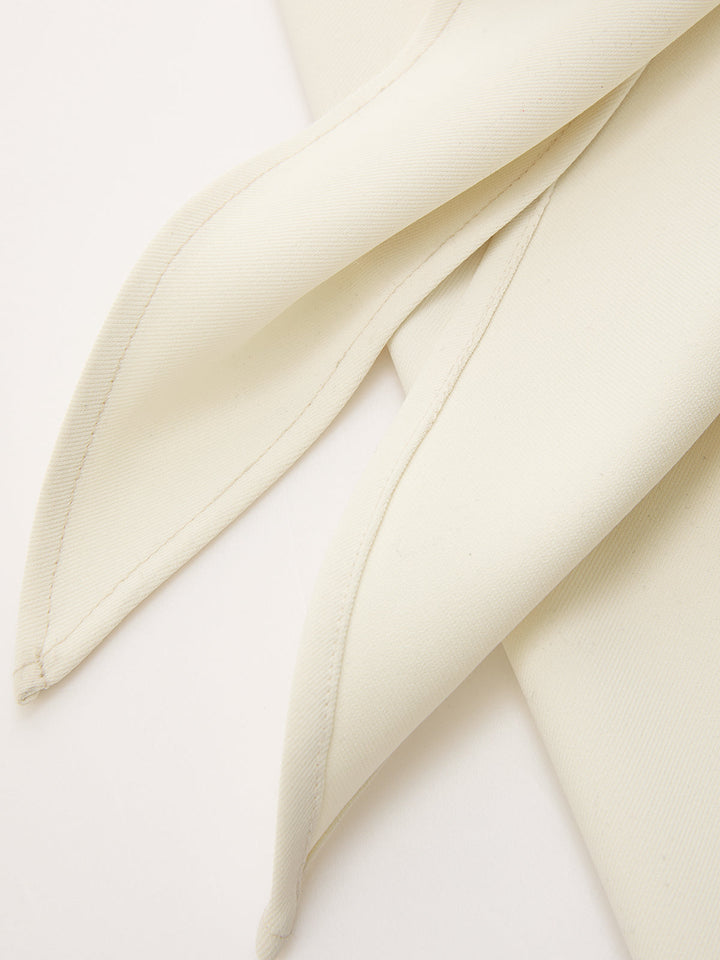 Draped Wrap Wide-Leg Pants