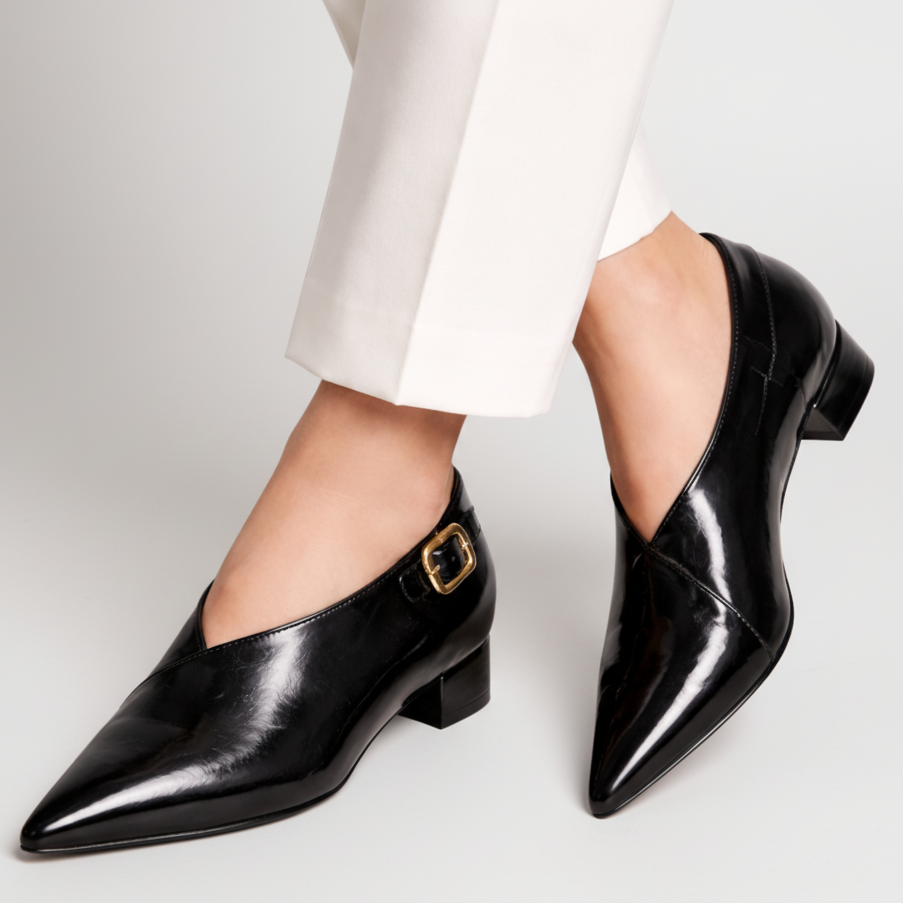 Francesca Leather Flats