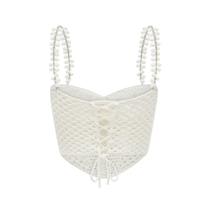 Prunelle Crochet Knit Top & Skirt Set