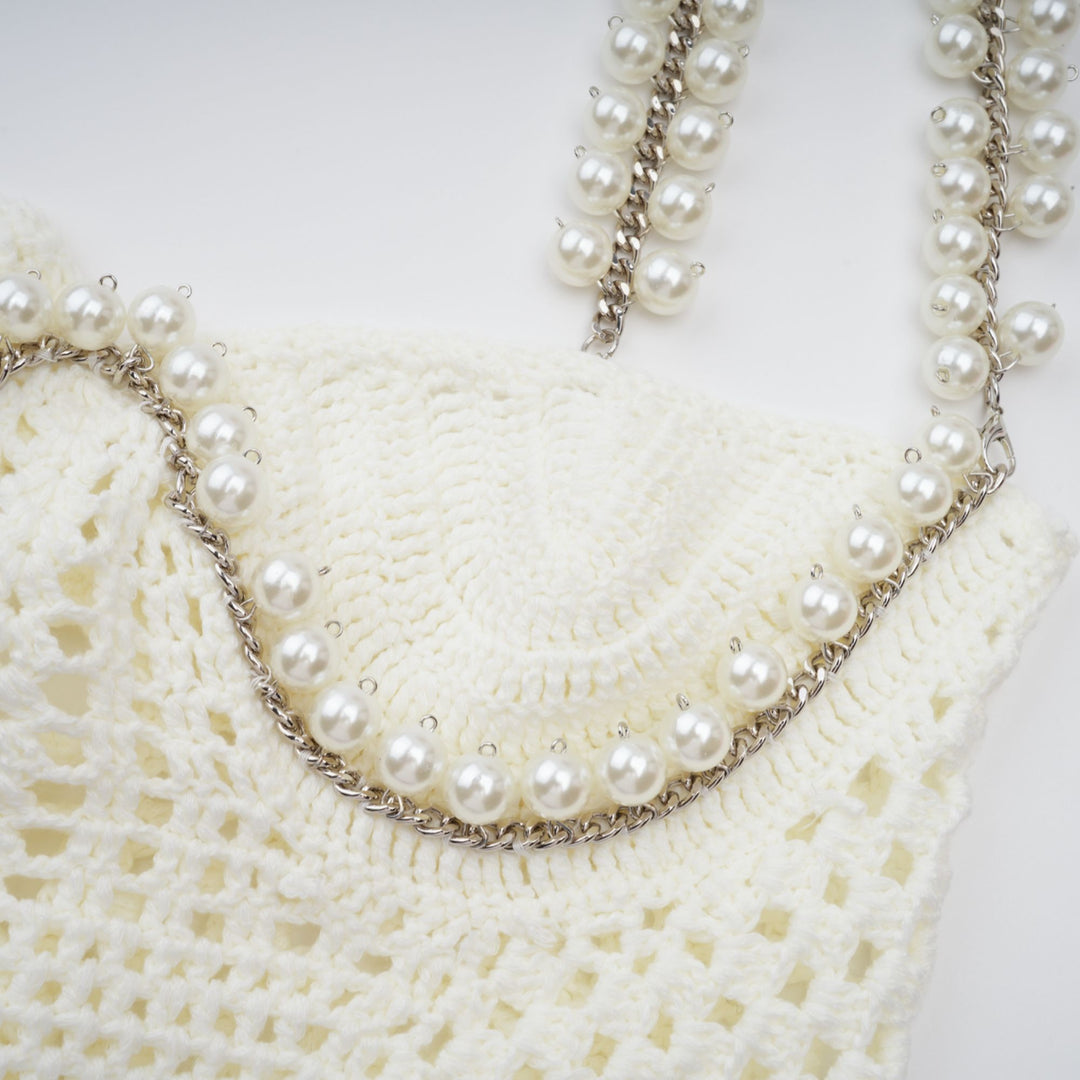 Prunelle Crochet Knit Top & Skirt Set