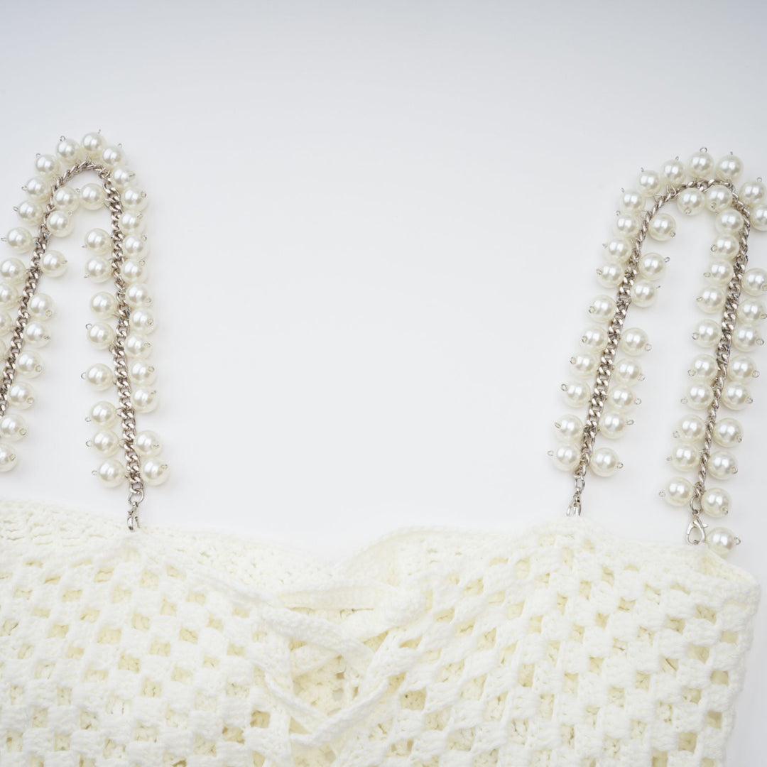 Prunelle Crochet Knit Top & Skirt Set