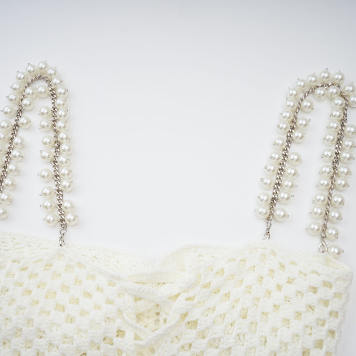 Prunelle Crochet Knit Top & Skirt Set