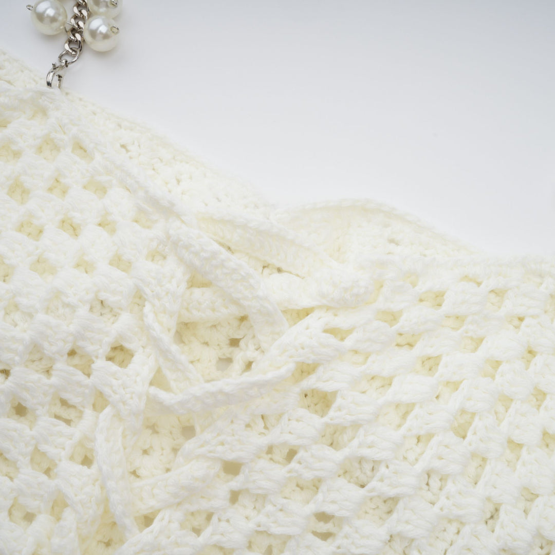Prunelle Crochet Knit Top & Skirt Set