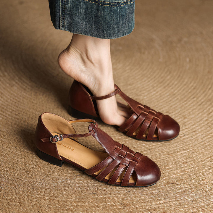 Solene Dalia Genuine Leather Flats