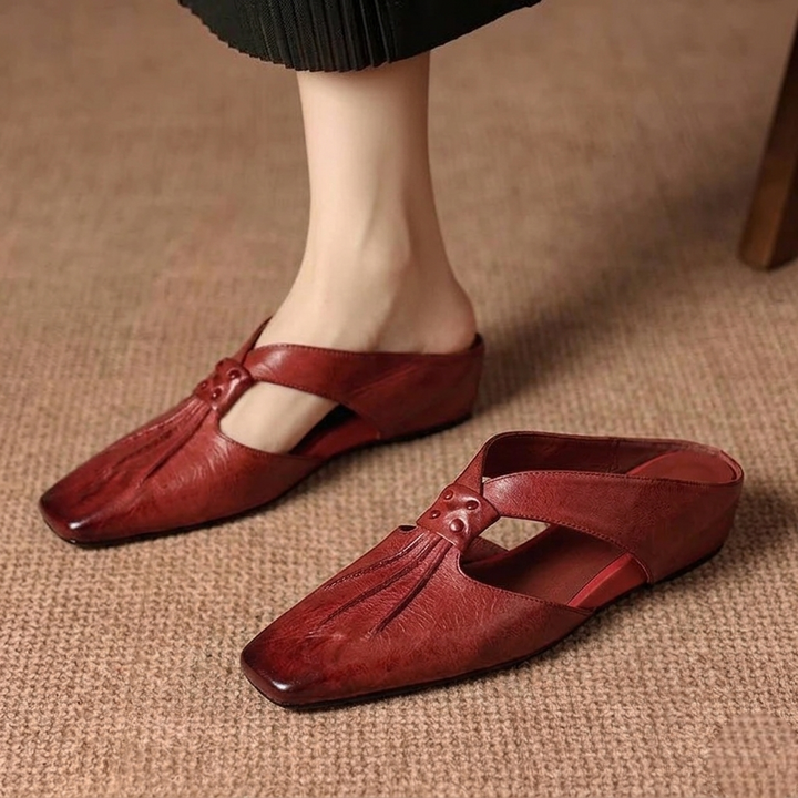 Lola Genuine Leather Mules