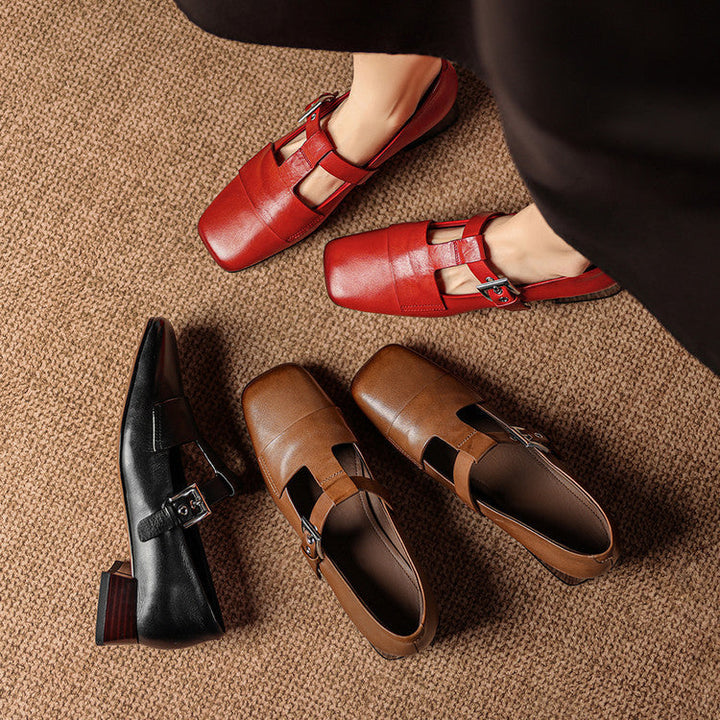 Veyra Genuine Leather Heels