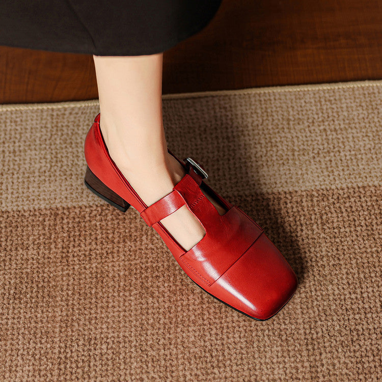 Veyra Genuine Leather Heels