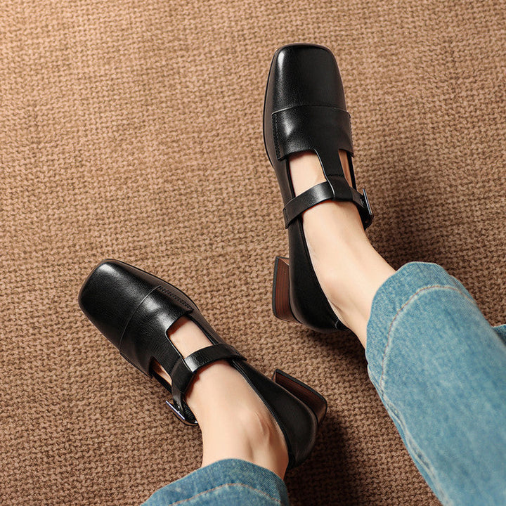 Veyra Genuine Leather Heels