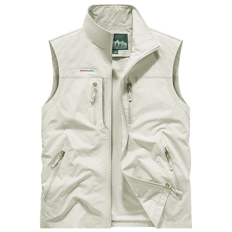 Louis | Breathable Multi-Pocket Cargo Waistcoat
