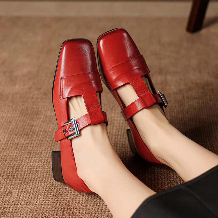 Veyra Genuine Leather Heels