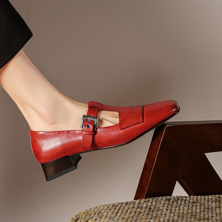 Veyra Genuine Leather Heels