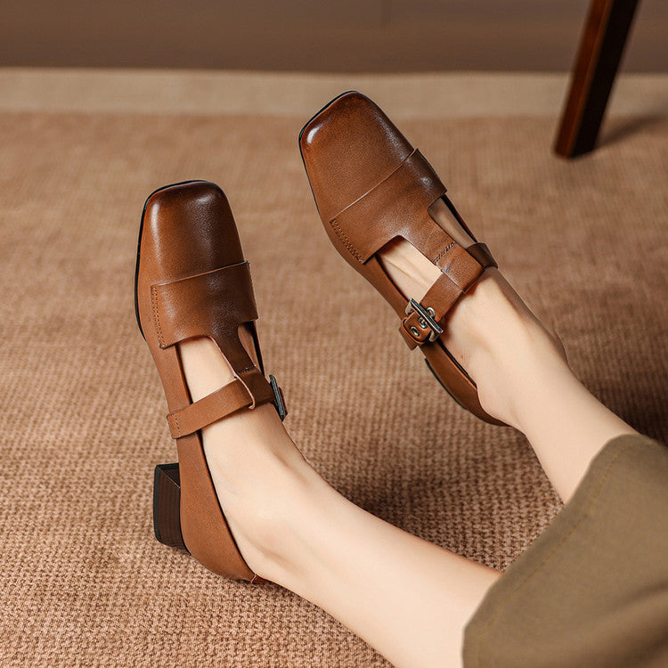 Veyra Genuine Leather Heels