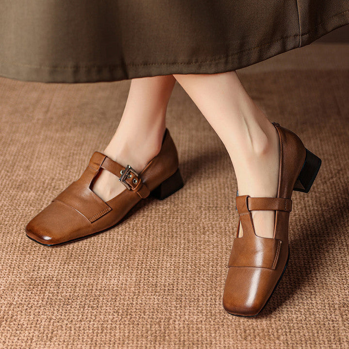 Veyra Genuine Leather Heels