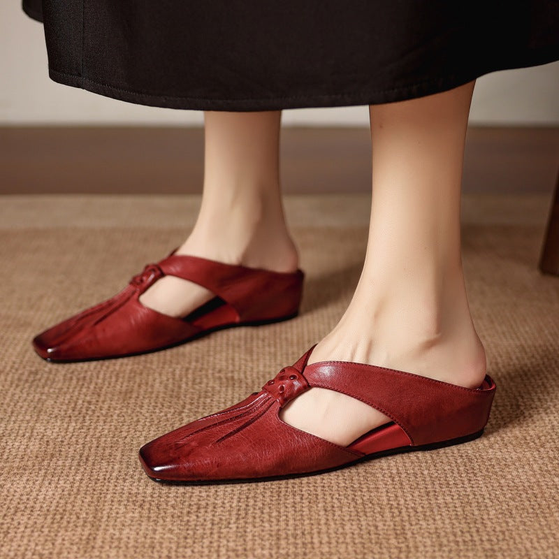 Lola Genuine Leather Mules