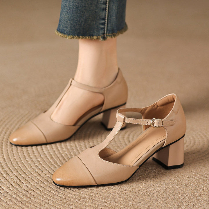 Helene Genuine Leather Heels