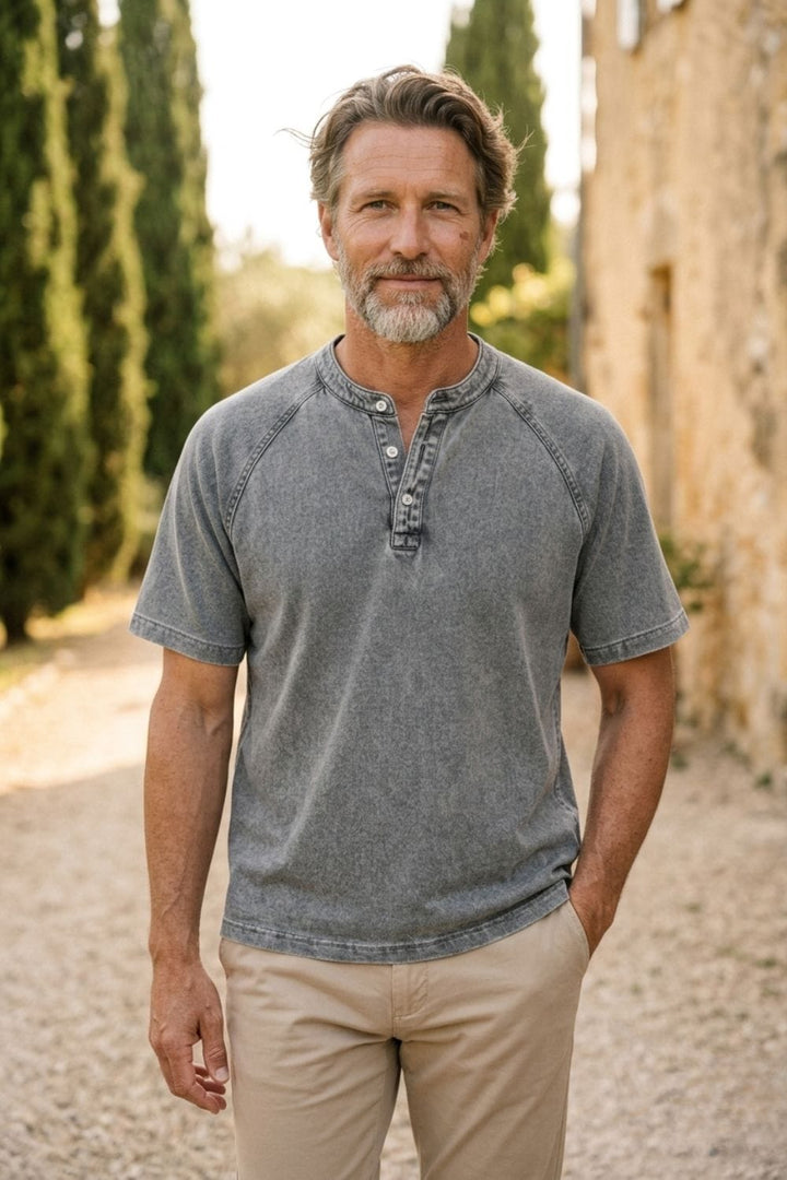 Caden | Maritime Henley Shirt