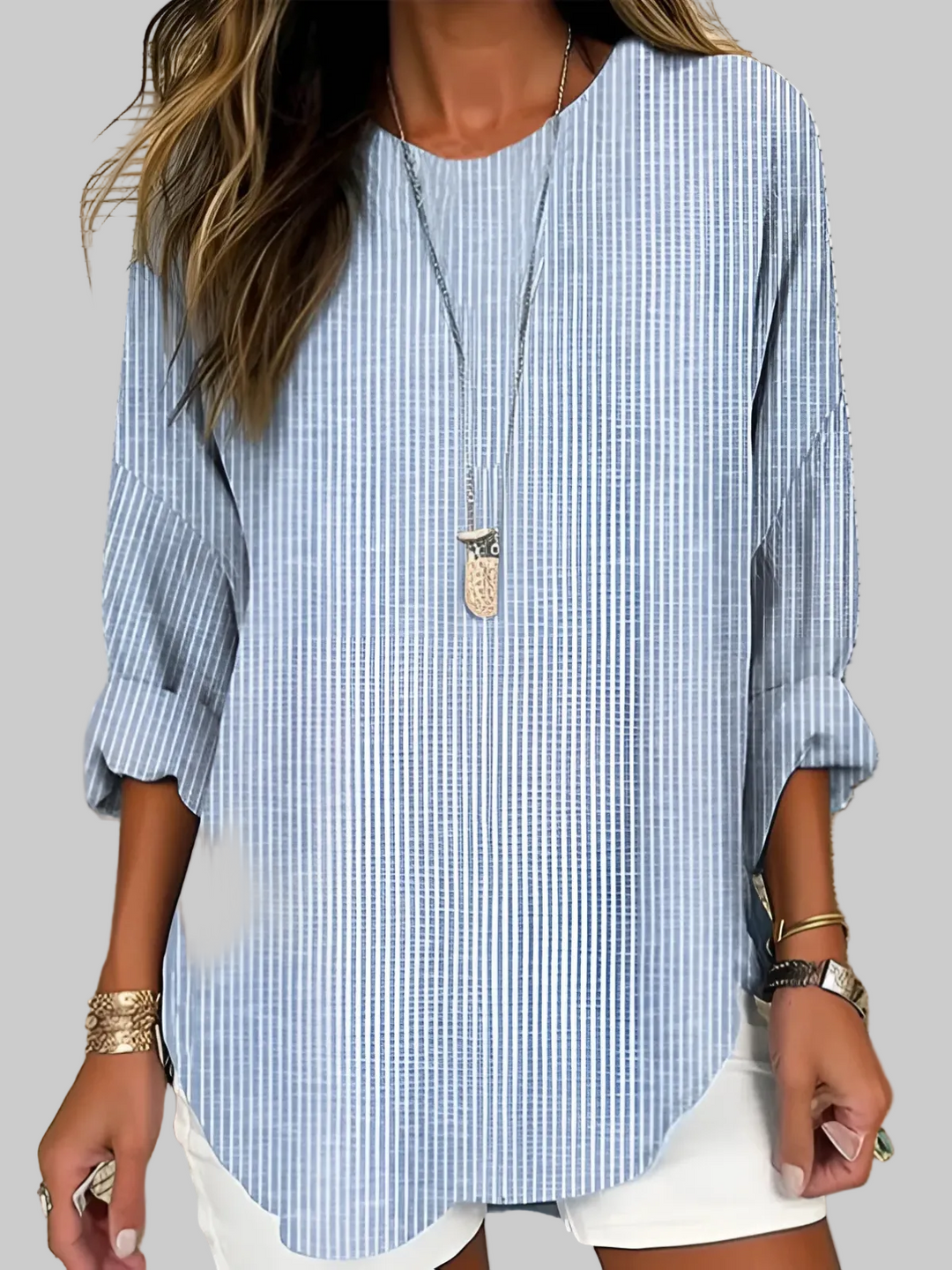 Rhea | Trendy Striped Blouse