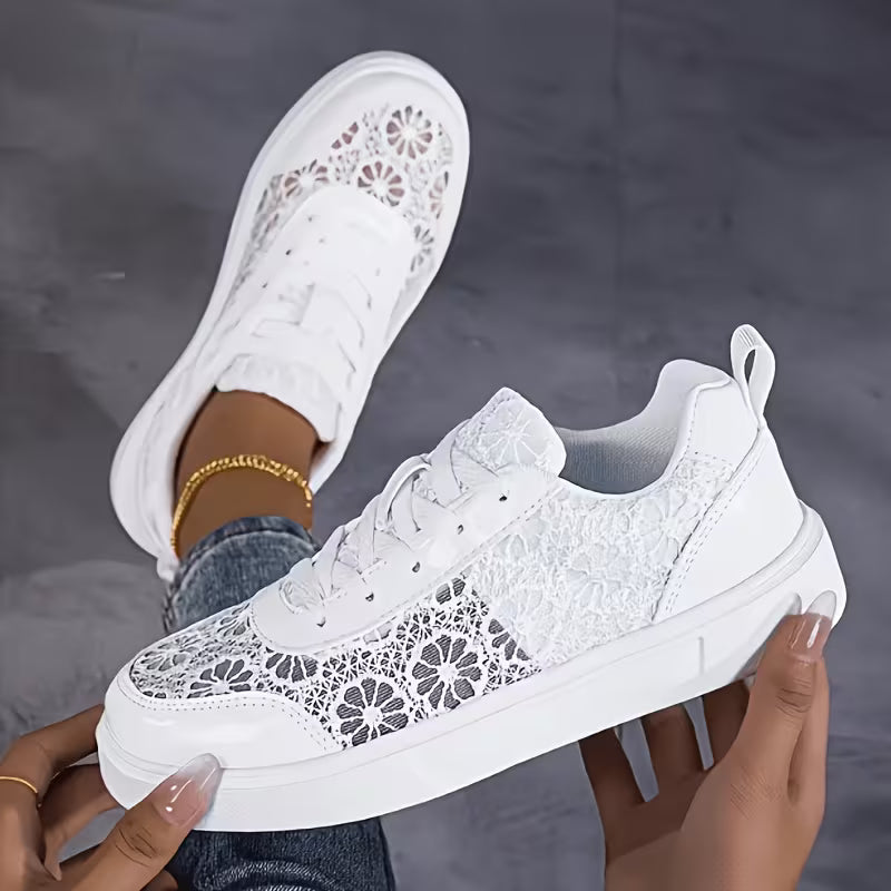 Seraphina | Gloss Lace Sneakers