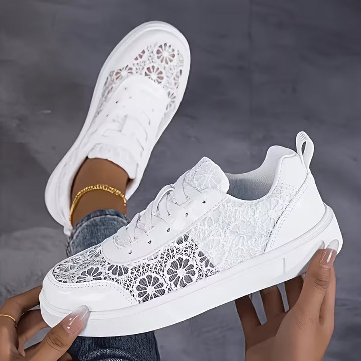 Seraphina | Gloss Lace Sneakers
