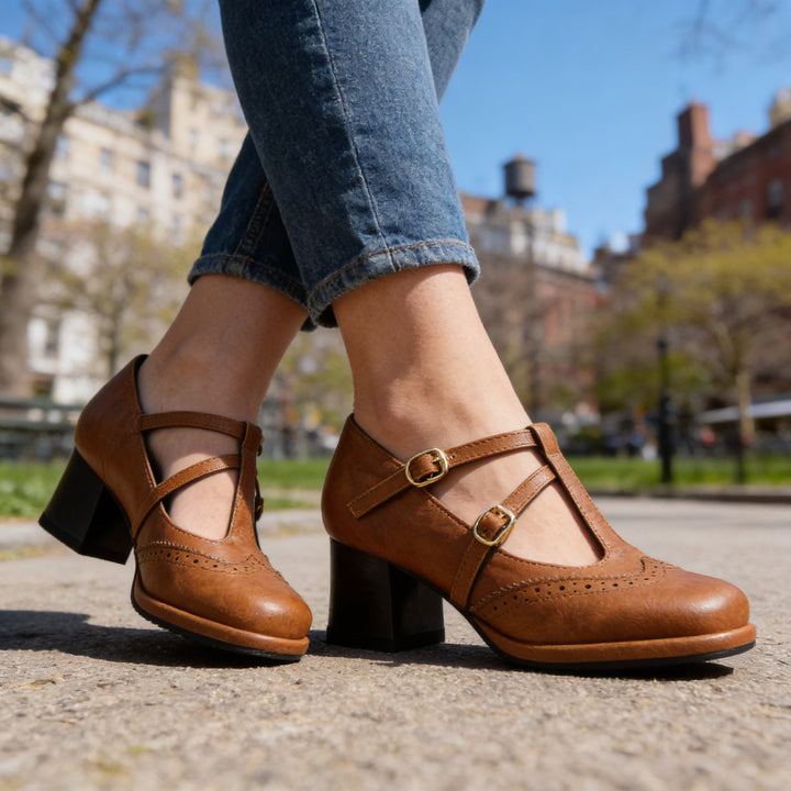 SADIE MAE BROGUE HEELS