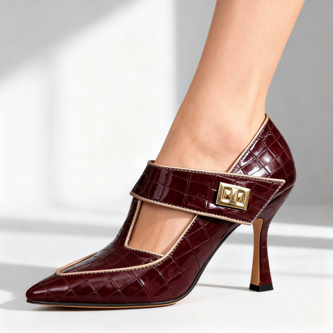 WHITNEY T-STRAP HEELS