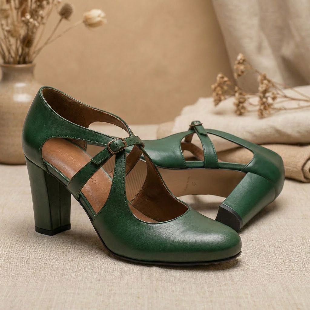 Violet | Elegant Comfort Strap Heels