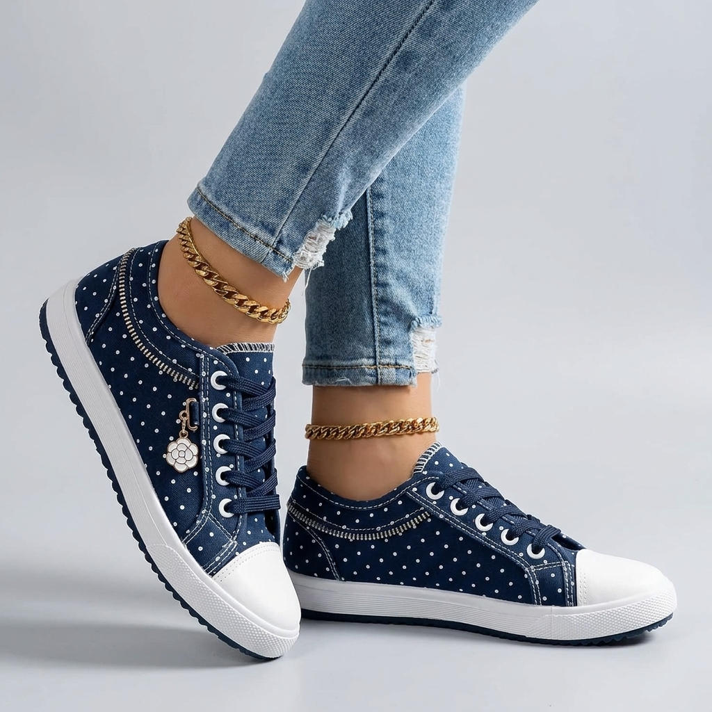 Audrey | Elegant Floral Sneakers