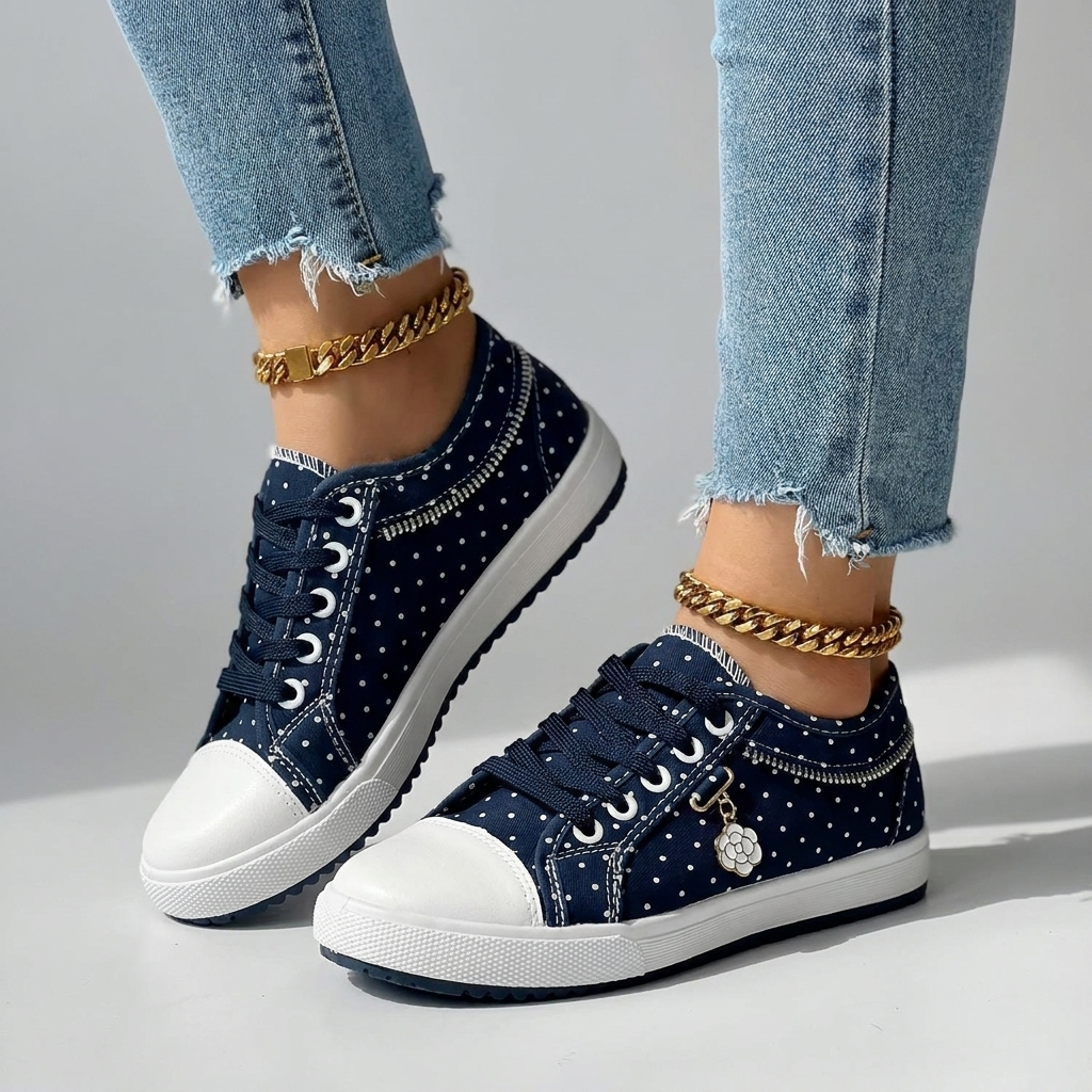 Audrey | Elegant Floral Sneakers