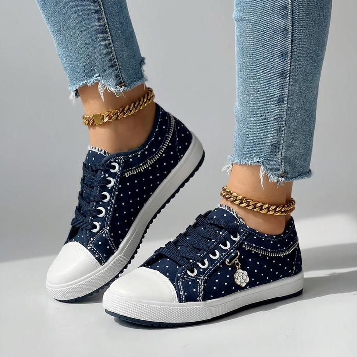 Audrey | Elegant Floral Sneakers