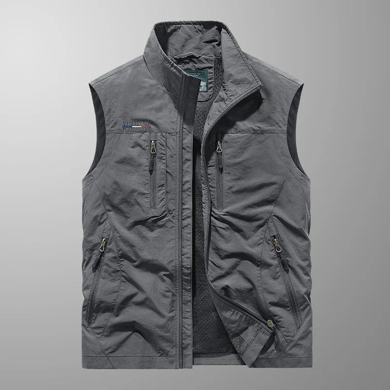 Louis | Breathable Multi-Pocket Cargo Waistcoat