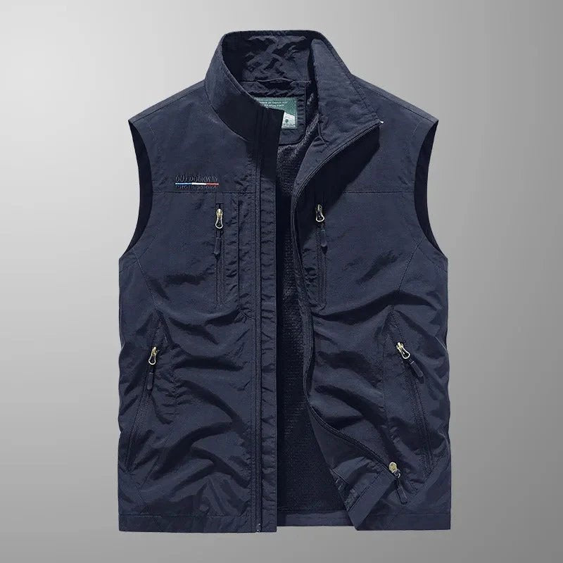 Louis | Breathable Multi-Pocket Cargo Waistcoat