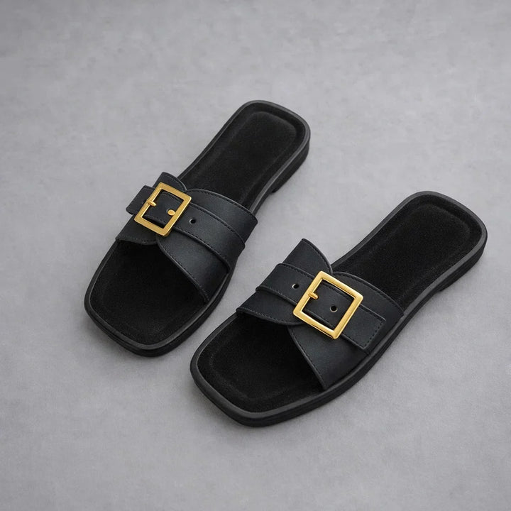 Orlina Leather Flats